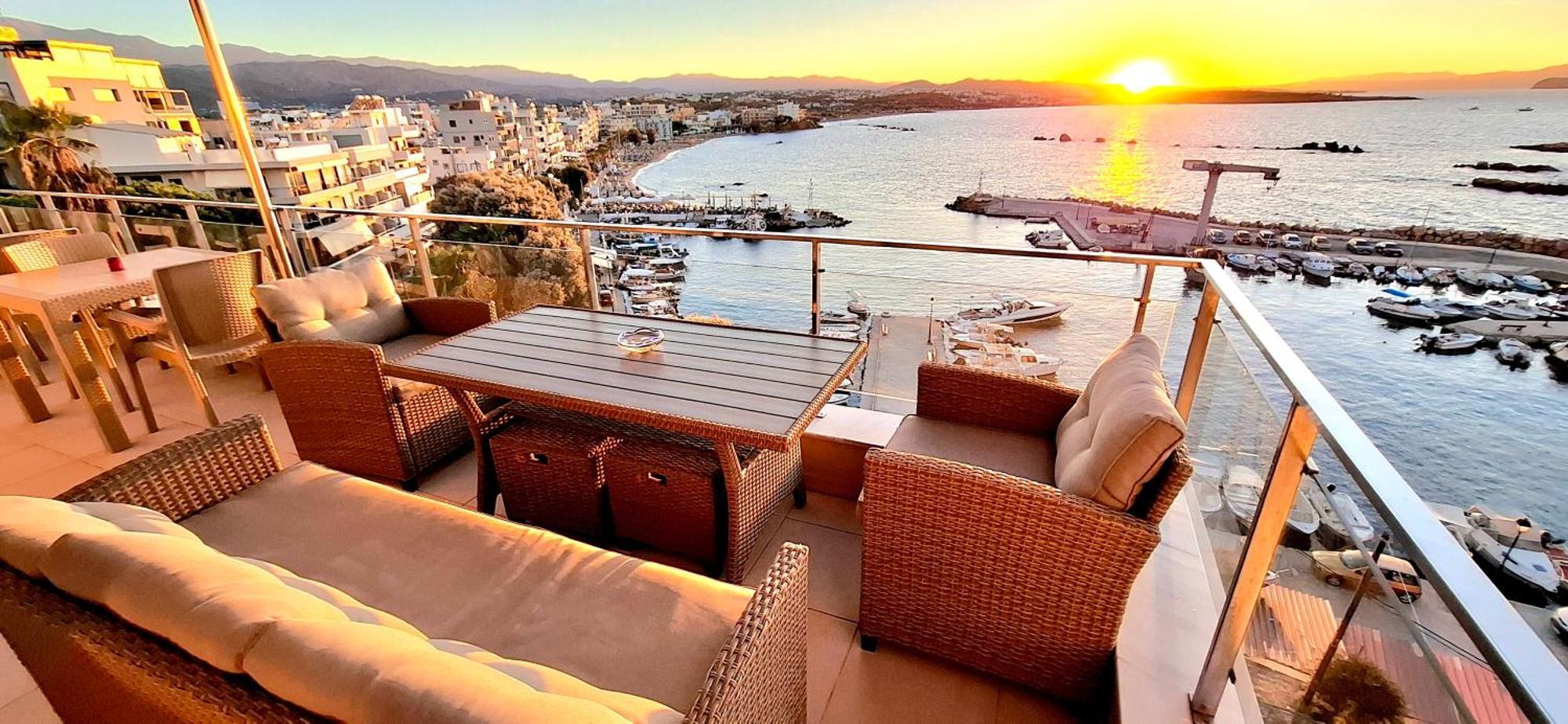 Апартаменты Panoramic Sea View Ханья Экстерьер фото