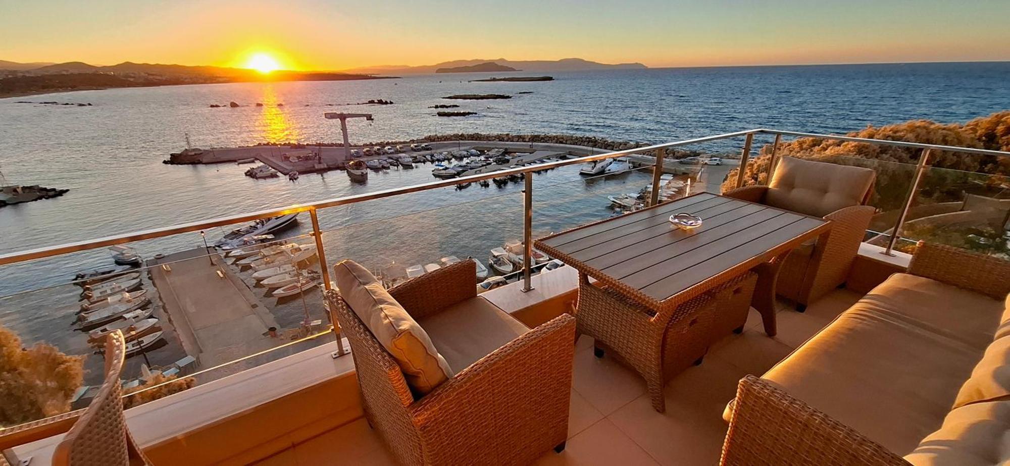 Апартаменты Panoramic Sea View Ханья Экстерьер фото