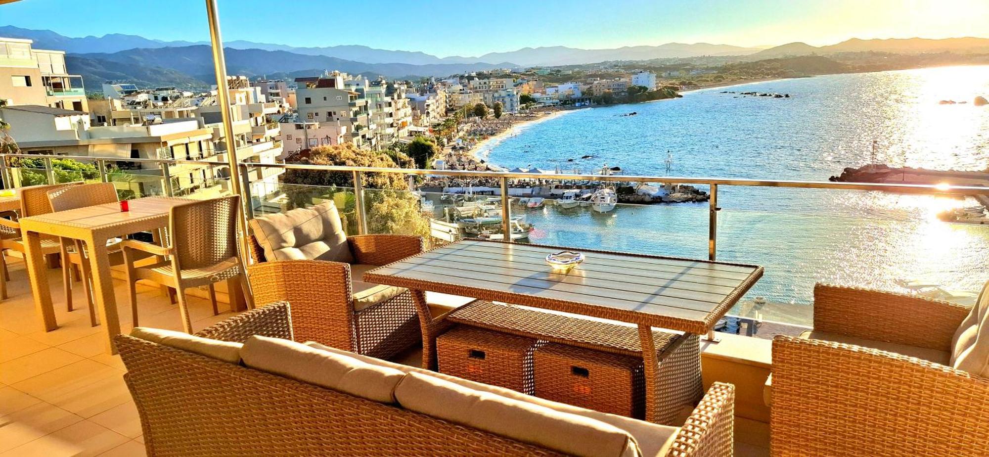 Апартаменты Panoramic Sea View Ханья Экстерьер фото